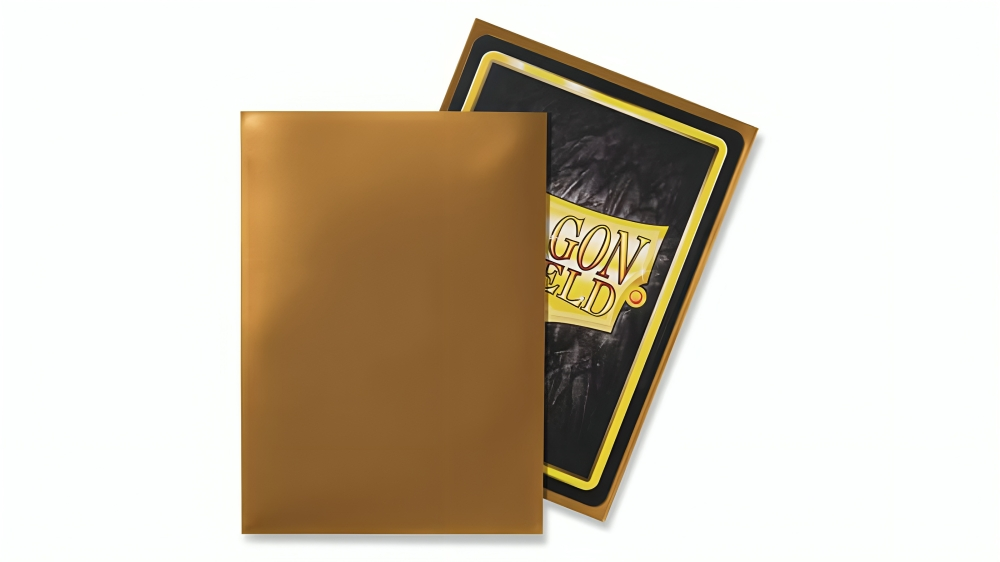 Dragon Shield Box of 100 Protective Sleeves - Gold