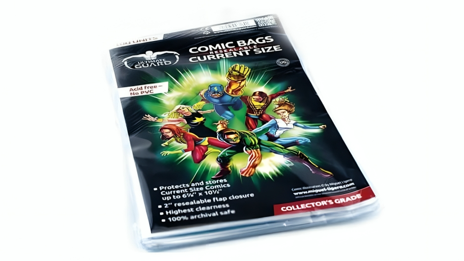 Ultimate Guard Pack of 100 Resealable Comic Bag - Current