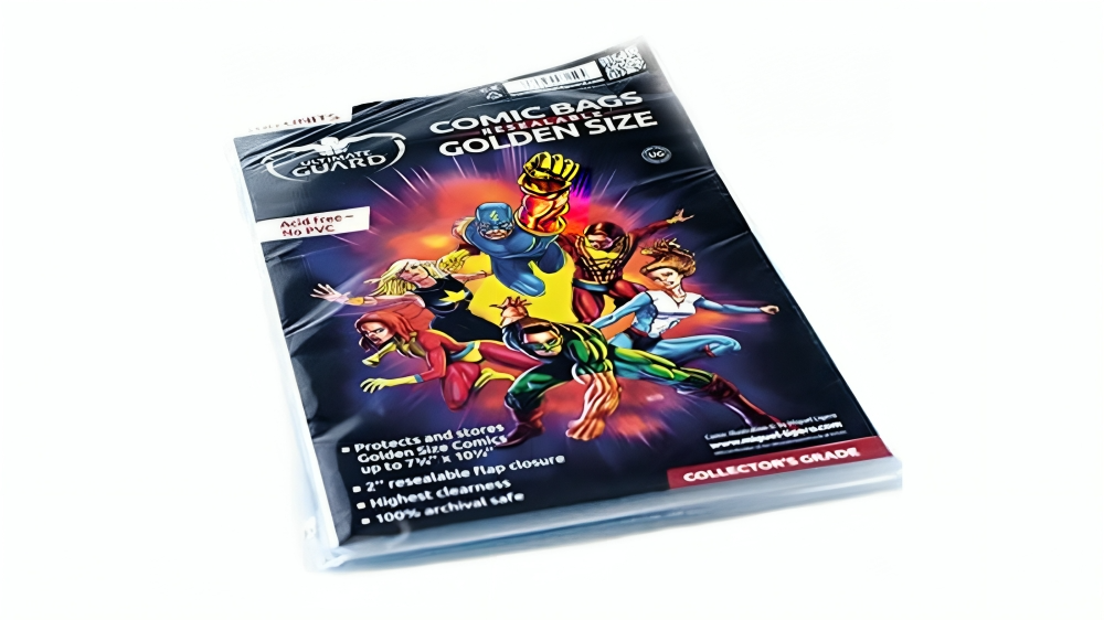 Ultimate Guard Pack of 100 Resealable Comic Bag - Golden