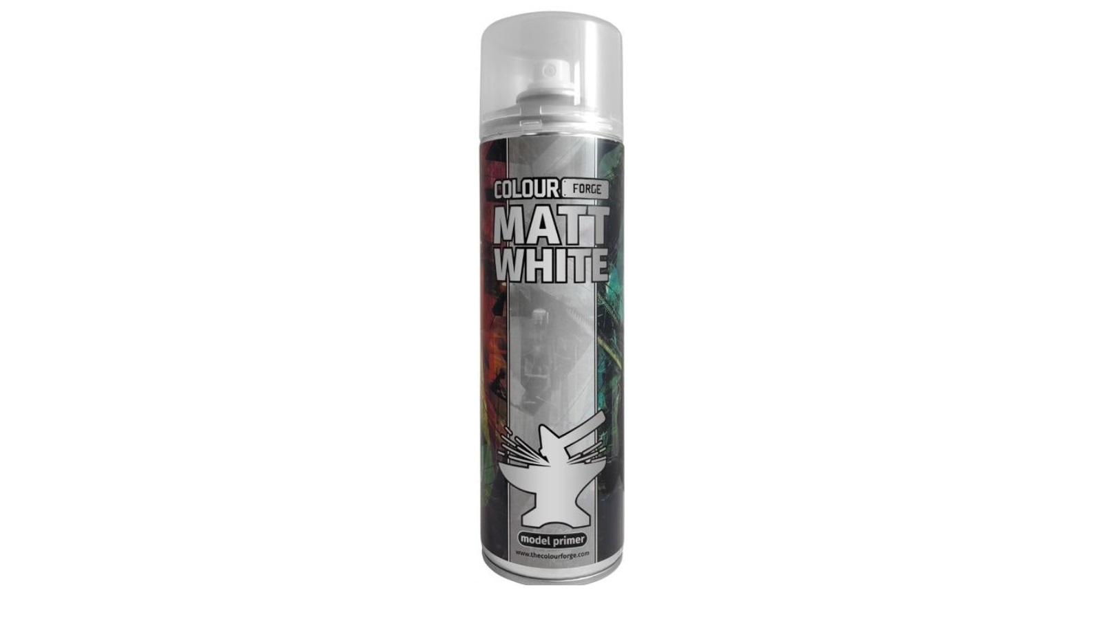 Colour Forge 500ml Aerosol Spray Primer - Matt White