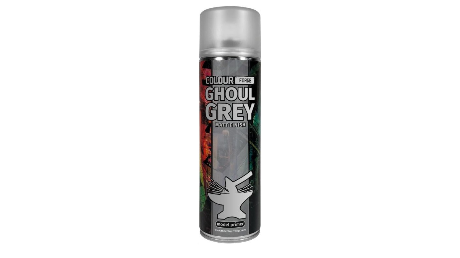 Colour Forge 500ml Aerosol Spray Primer - Ghoul Grey