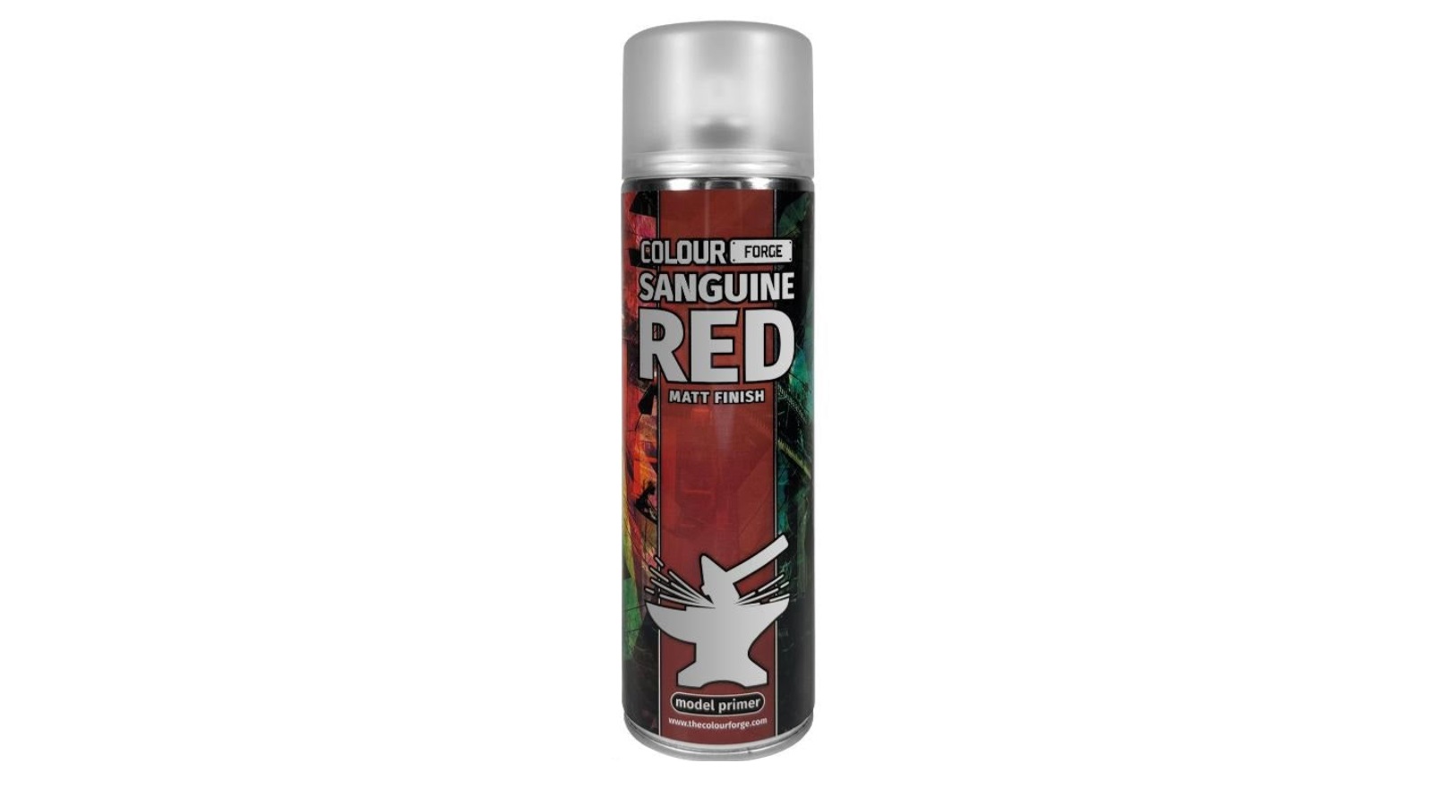 Colour Forge 500ml Aerosol Spray Primer - Sanguine Red
