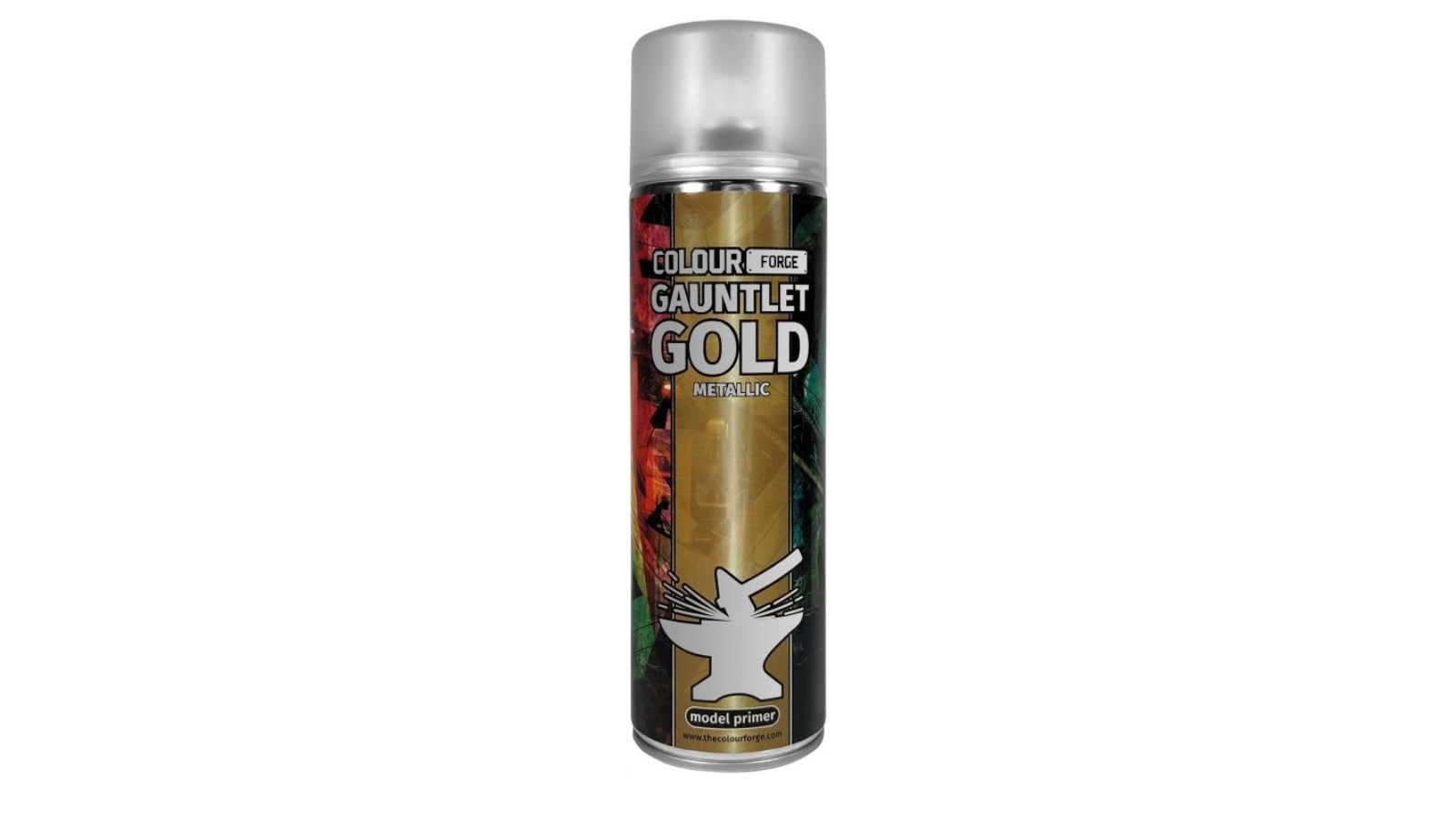Colour Forge 500ml Aerosol Spray Primer - Gauntlet Gold