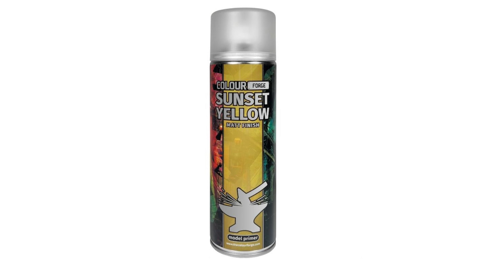 Colour Forge 500ml Aerosol Spray Primer - Sunset Yellow