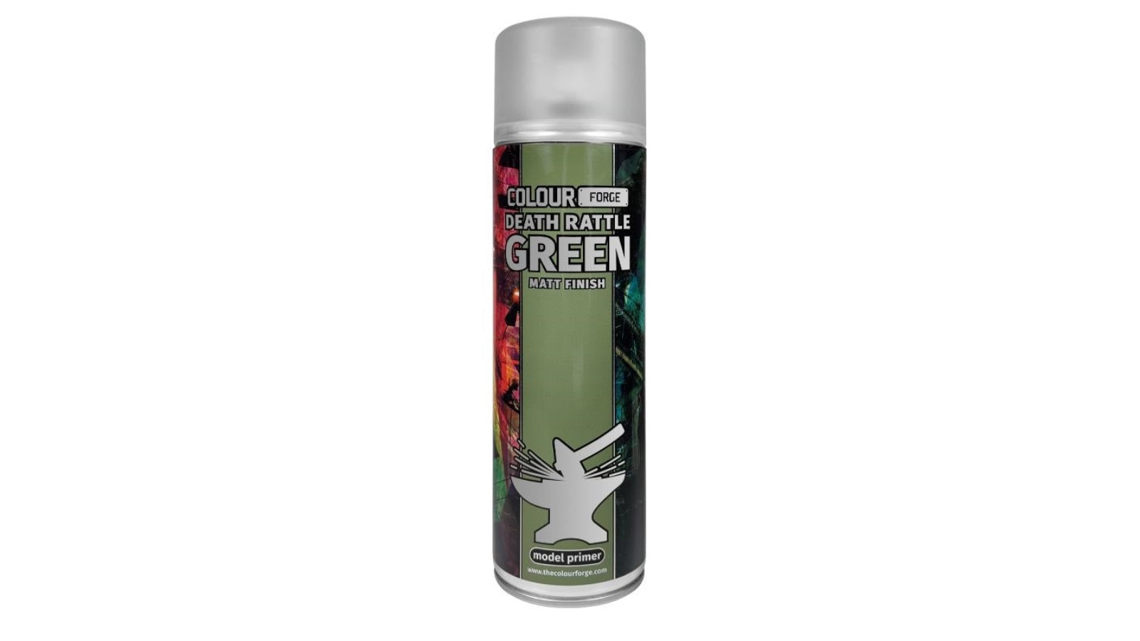 Colour Forge 500ml Aerosol Spray Primer - Death Rattle Green