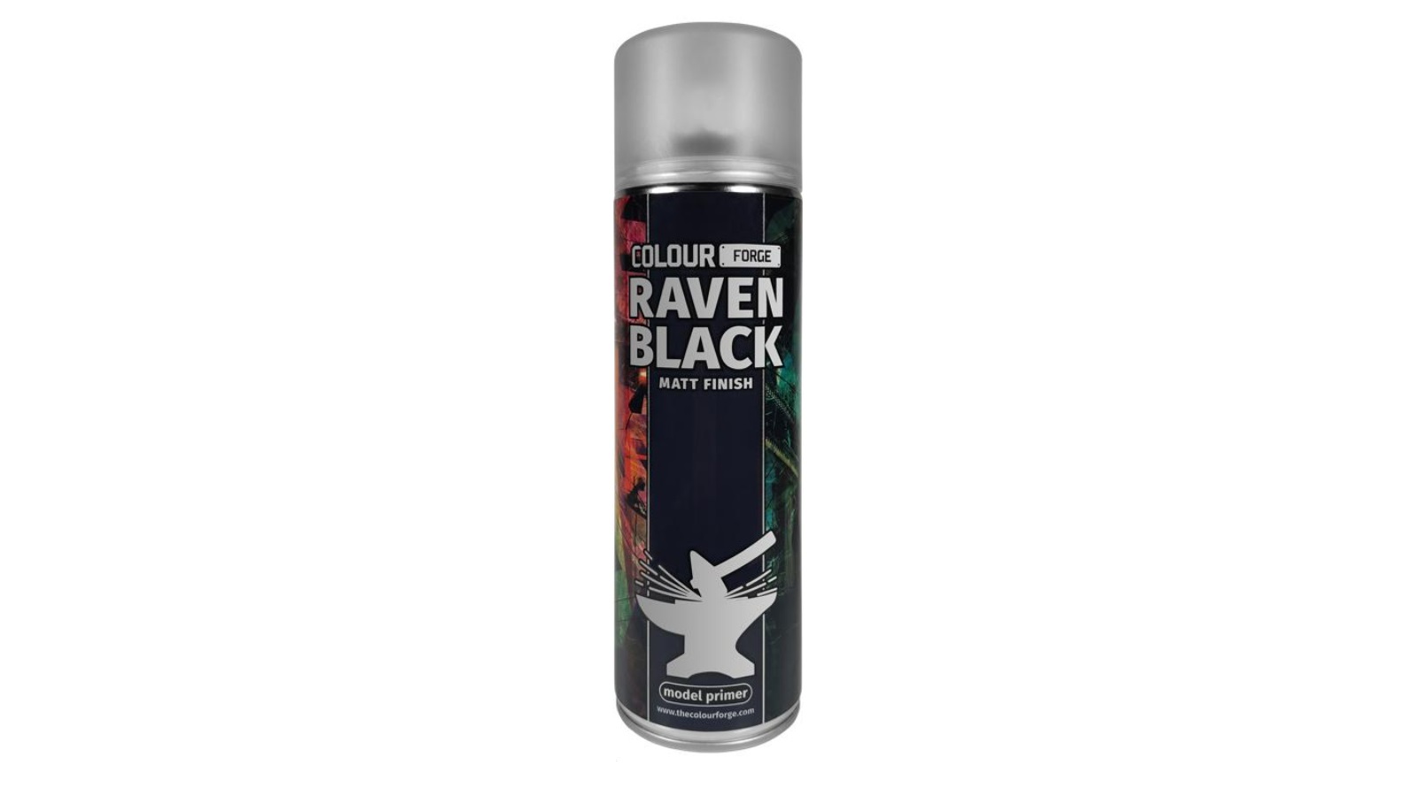 Colour Forge 500ml Aerosol Spray Primer - Raven Black