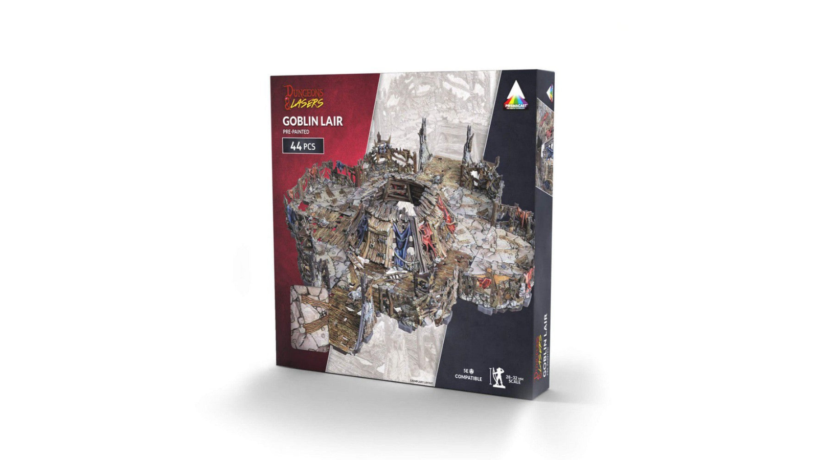 Archon Studio Dungeon and Laser Prisma Cast Pre-Painted Terrain Goblin Lair Board Game