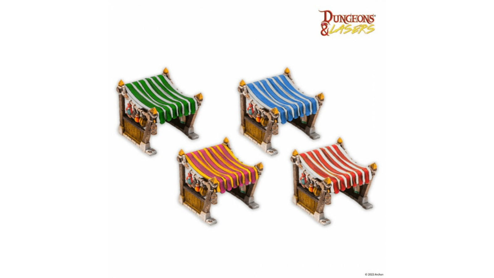 Dungeons & Lasers Expansion Bits Market Stall Set