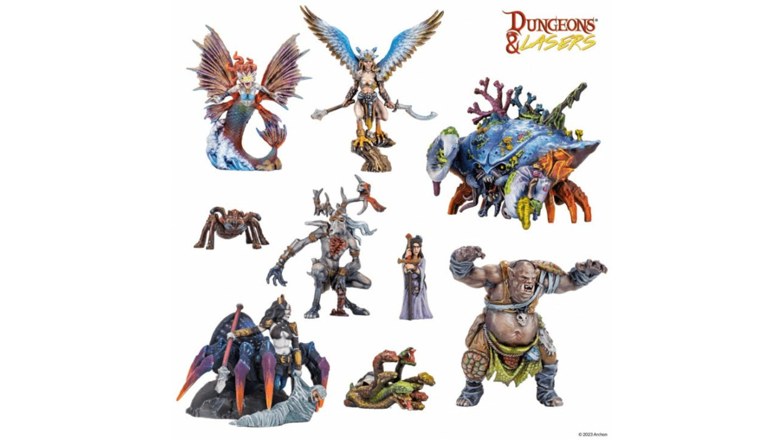 Dungeons & Lasers Fantasy Miniature Set