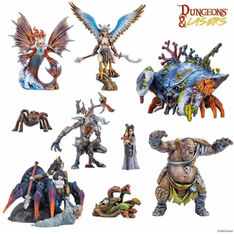 Dungeons & Lasers Fantasy Miniature Set
