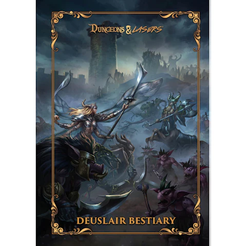 Dungeons & Lasers the World of Deuslair Bestiary Book Hardcover