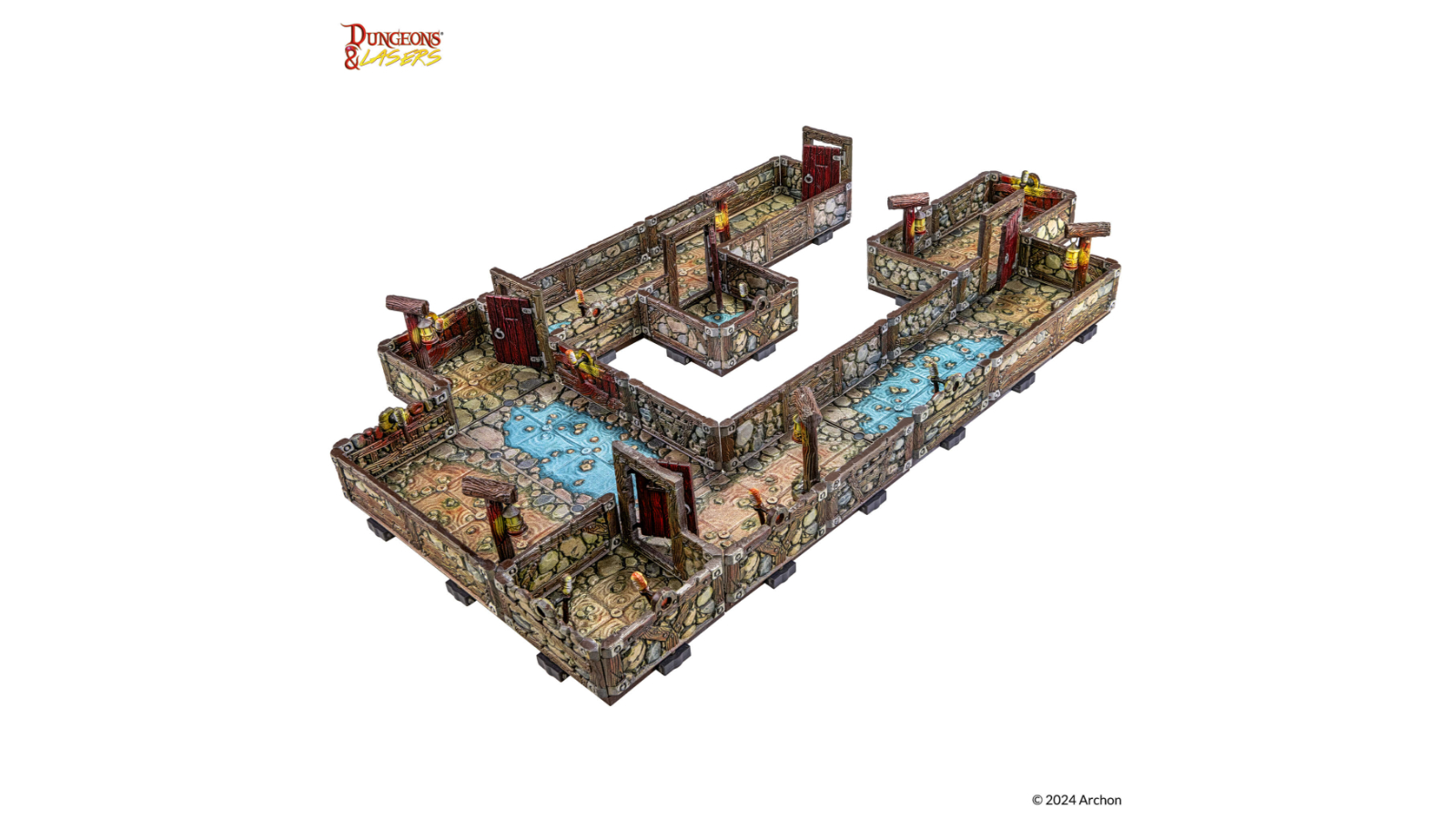 Dungeons & Lasers PrismaCast Pre-Painted Terrain Dwarven Mine