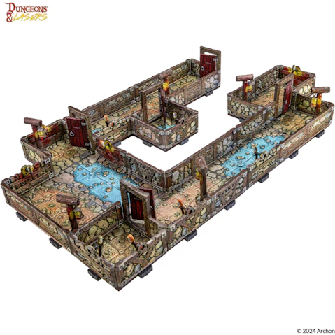Dungeons & Lasers PrismaCast Pre-Painted Terrain Dwarven Mine