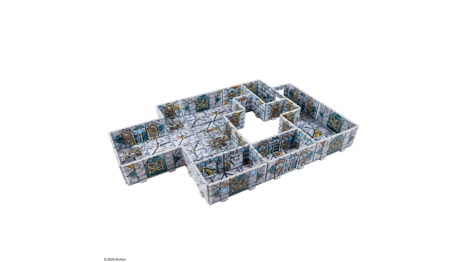 Dungeons & Lasers PrismaCast Pre-Painted Terrain Hall of Ancestor