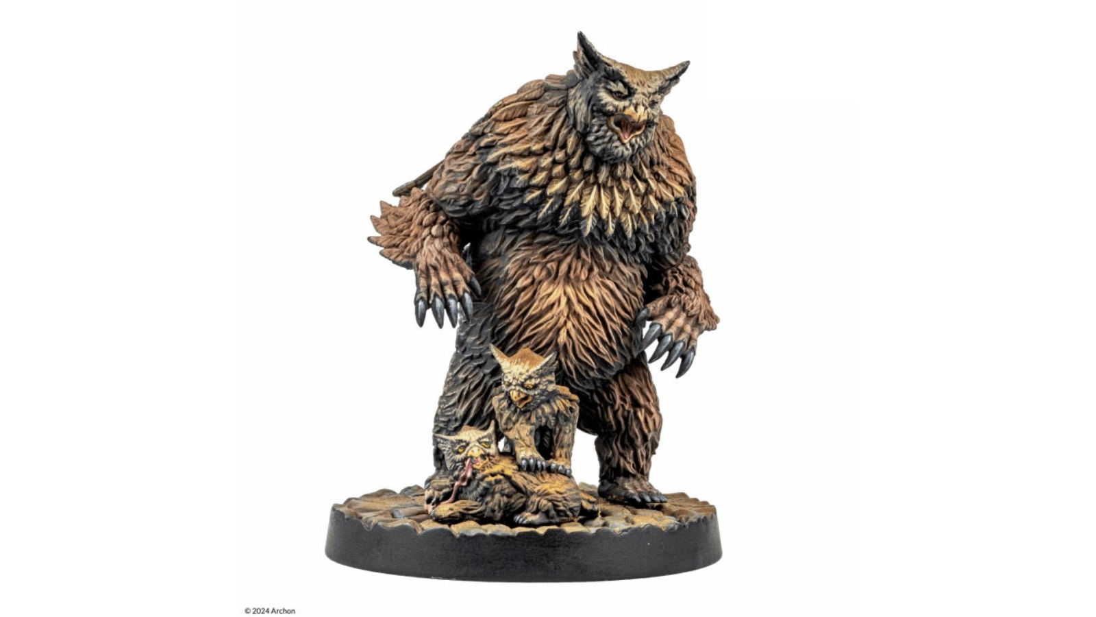 Dungeons & Lasers Miniatures Owlbear Family