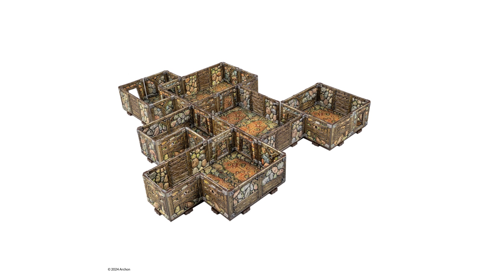 Dungeons & Lasers PrismaCast Pre-Painted Terrain Abandoned Mines