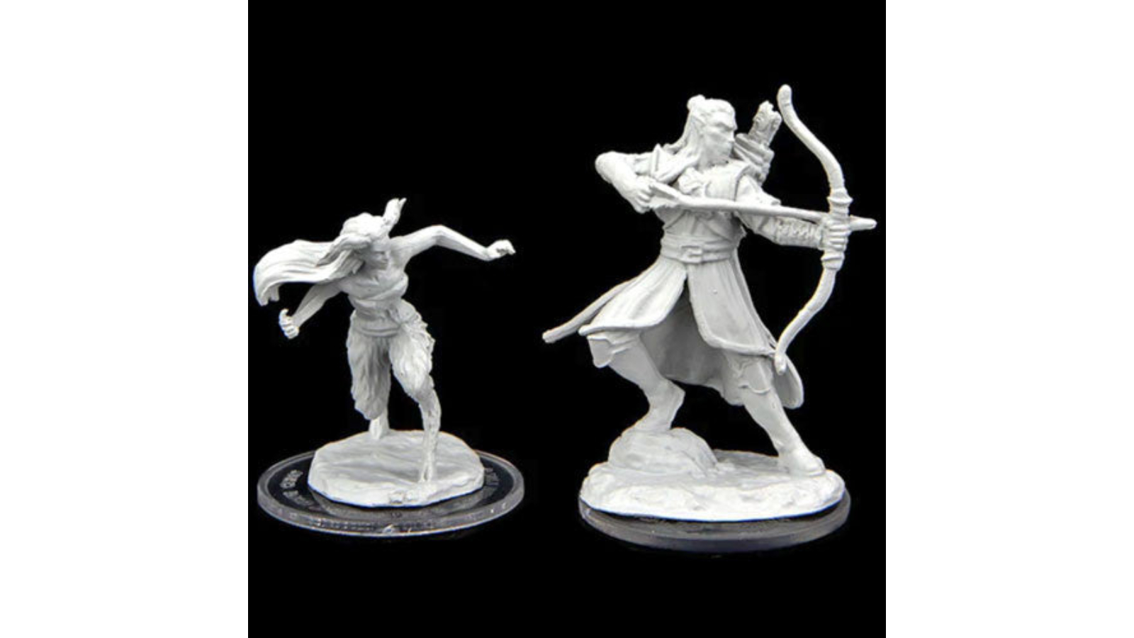 Critical Role Unpainted Minis Verdant Guard Marksman and Satyr