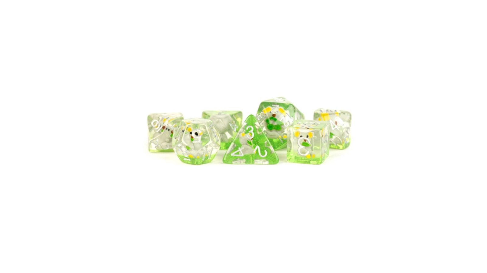 Fanroll Koala Dice 1.6cm Resin Poly Dice Set
