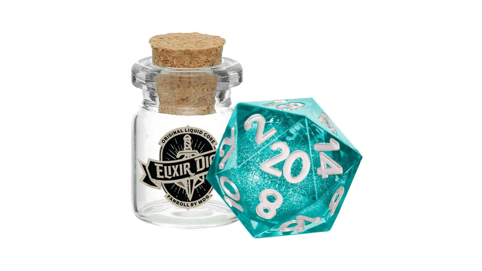 Fanroll Individual D20 Mana Extract Elixir Liquid Core Dice