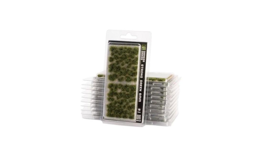 Gamers Grass 0.6cm Grass Tufts - Strong Green Wild