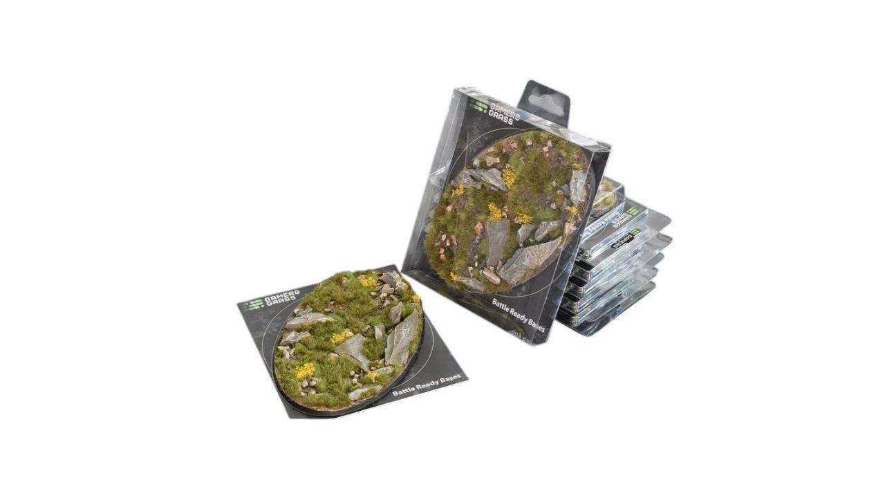 Gamers Grass Oval Battle Ready Bases Highland - 17cm
