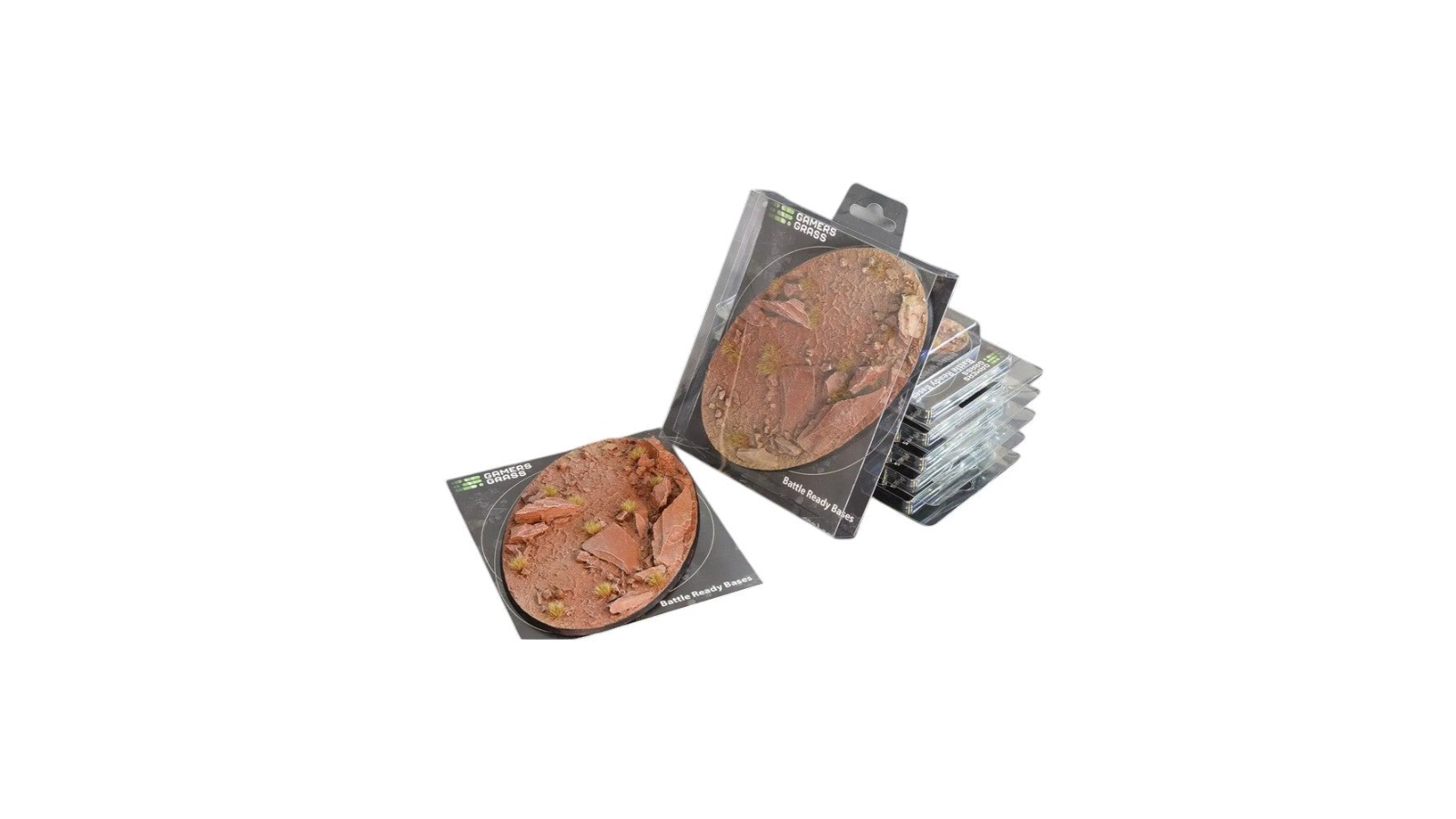 Gamers Grass Oval Battle Ready Bases Badlands - 17cm