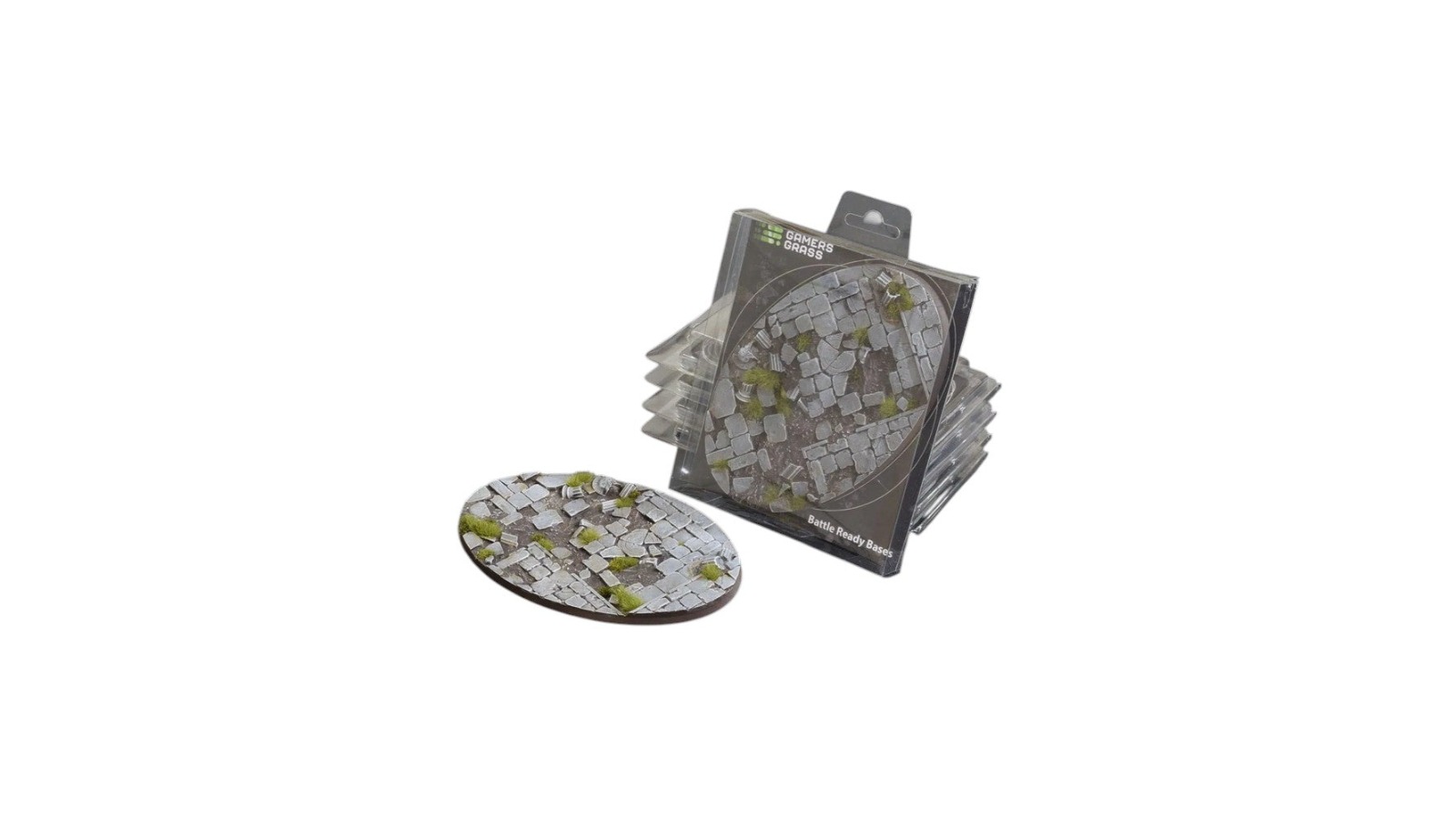 Gamers Grass Oval Battle Ready Bases Temple - 17cm