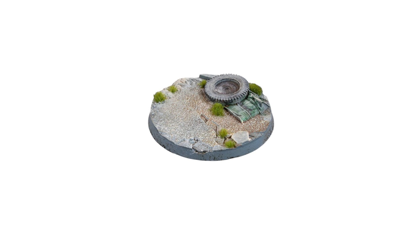 Gamers Grass 3 Piece Round Battle Ready Bases Urban Warfare - 5cm