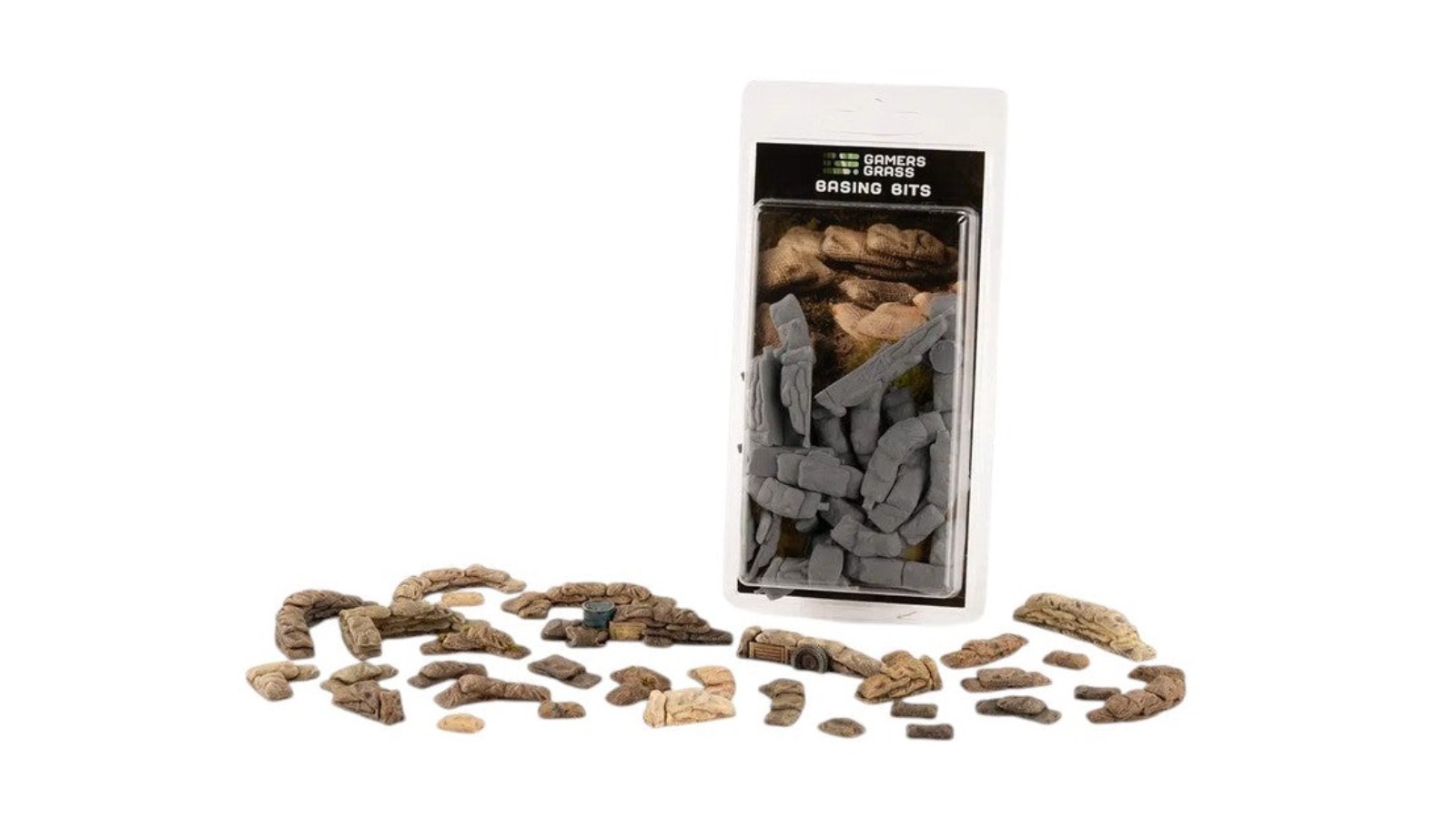 Gamers Grass Basing Bits Sandbag Barricade