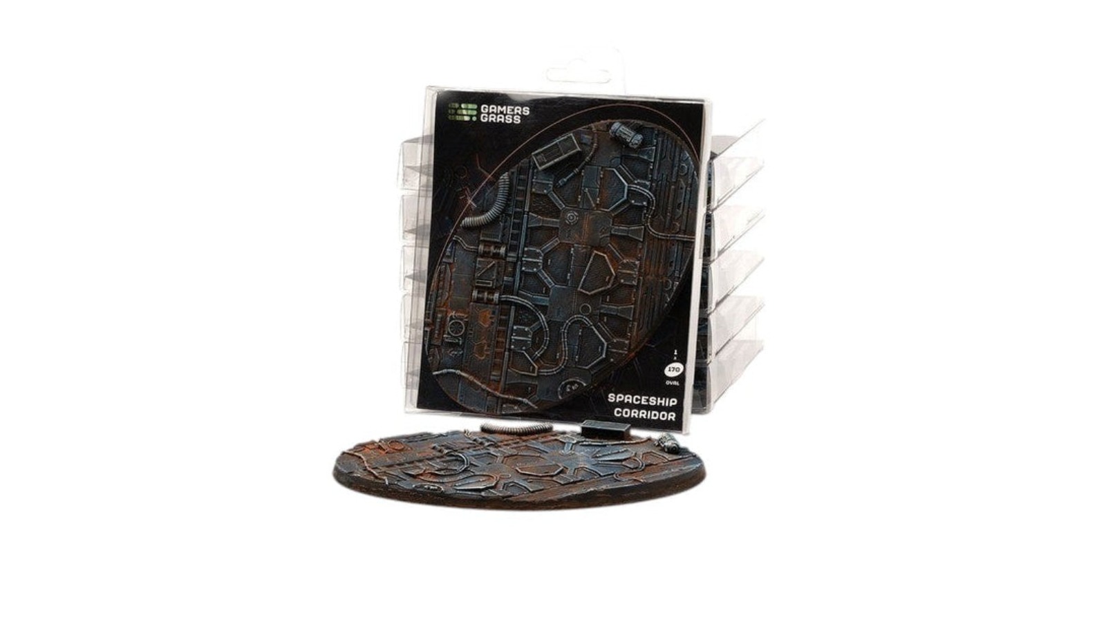 Gamers Grass Oval Battle Ready Bases Spaceship Corridor - 12cm