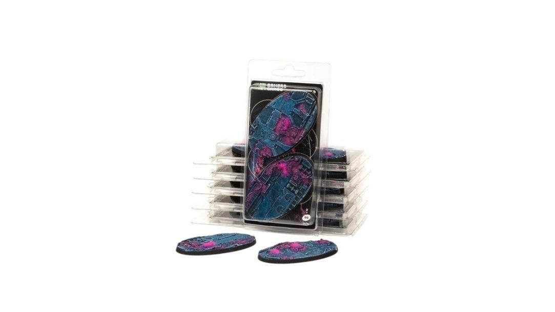 Gamers Grass 3 Piece Oval Battle Ready Bases Alien Infestation - 7.5cm