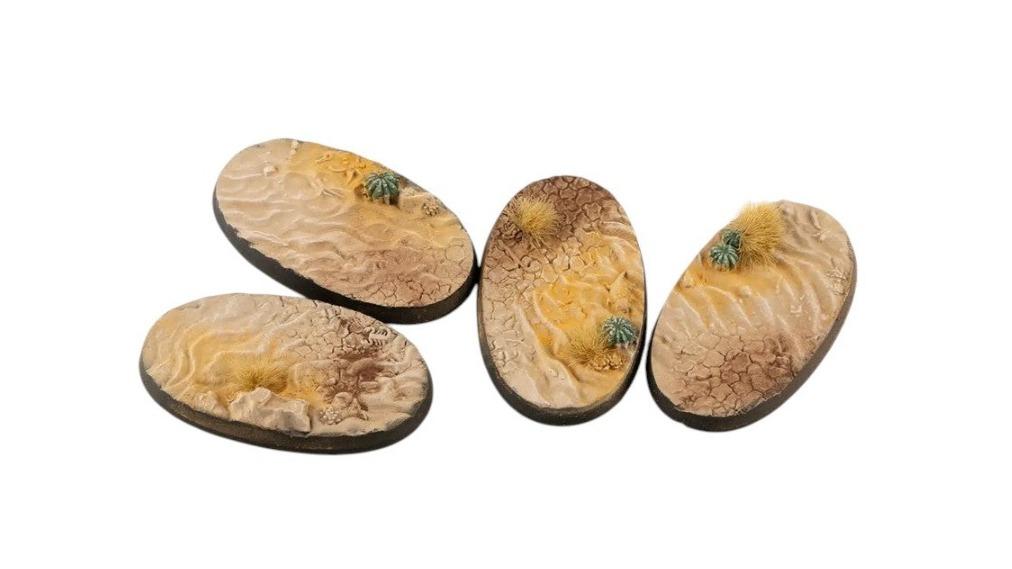 Gamers Grass 4 Piece Oval Battle Ready Bases Deserts of Maahl - 6cm