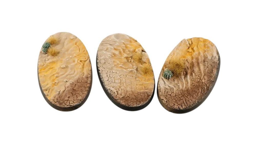 Gamers Grass 3 Piece Oval Battle Ready Bases Deserts of Maahl - 7.5cm