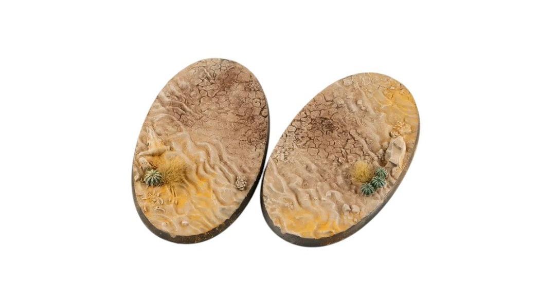 Gamers Grass 2 Piece Oval Battle Ready Bases Deserts of Maahl - 9cm
