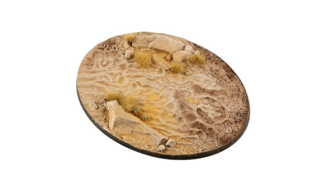 Gamers Grass Oval Battle Ready Bases Deserts of Maahl - 12cm