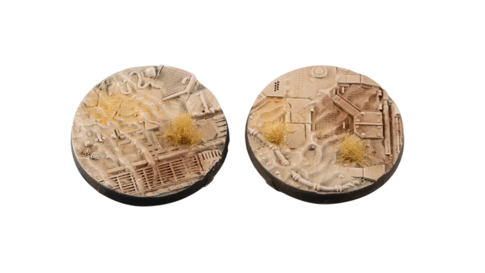 Gamers Grass 2 Piece 5.5cm Round Battle Ready Bases Dunes of Bourak