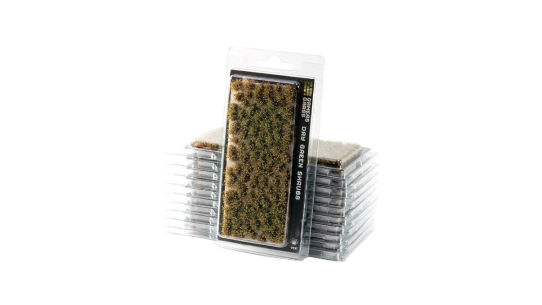 Gamers Grass Tufts Shrubs - Dry Green