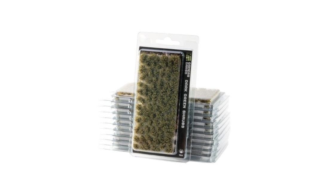 Gamers Grass Tufts Shrubs - Dark Green