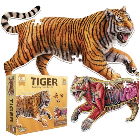 Genius Games Anatomy Floor Puzzle - Tiger