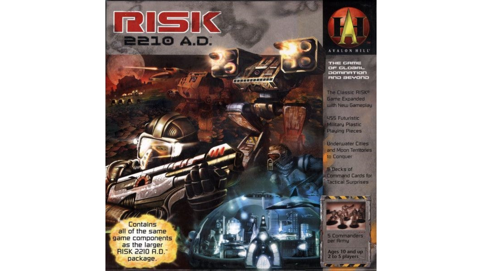 Avalon Hill Games Risk 2210 AD Board Game