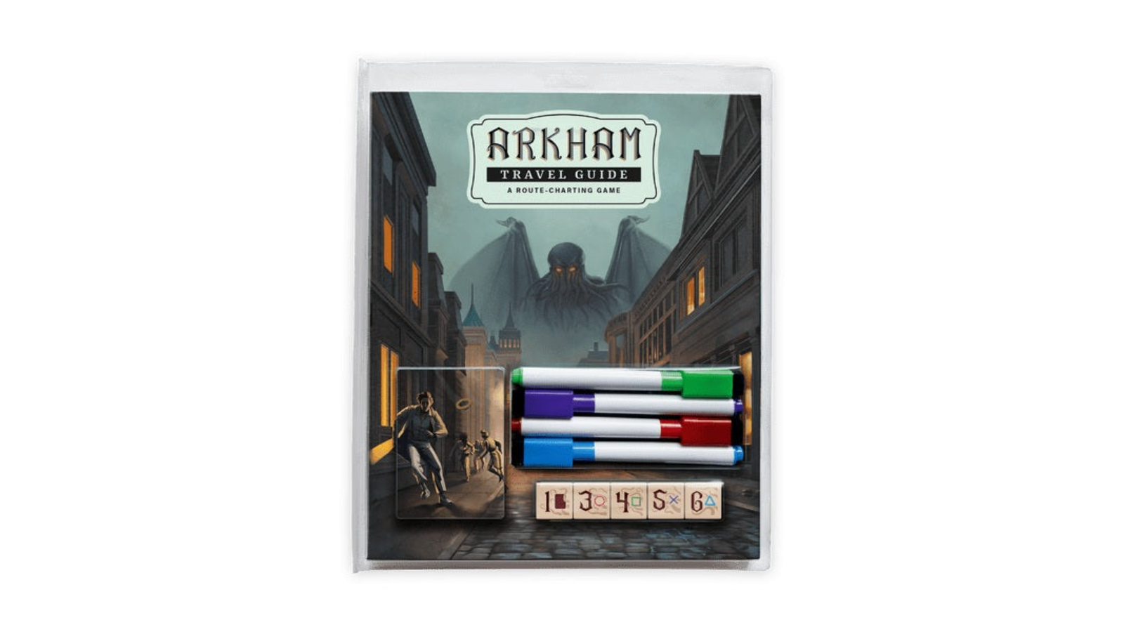 Fantasy Flight Games Arkham Travel Guide a Route Charting Board Game