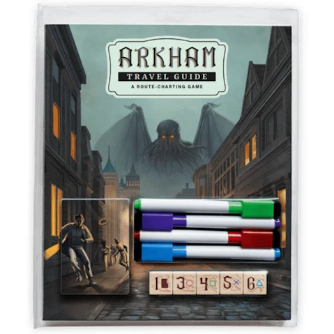 Fantasy Flight Games Arkham Travel Guide a Route Charting Board Game