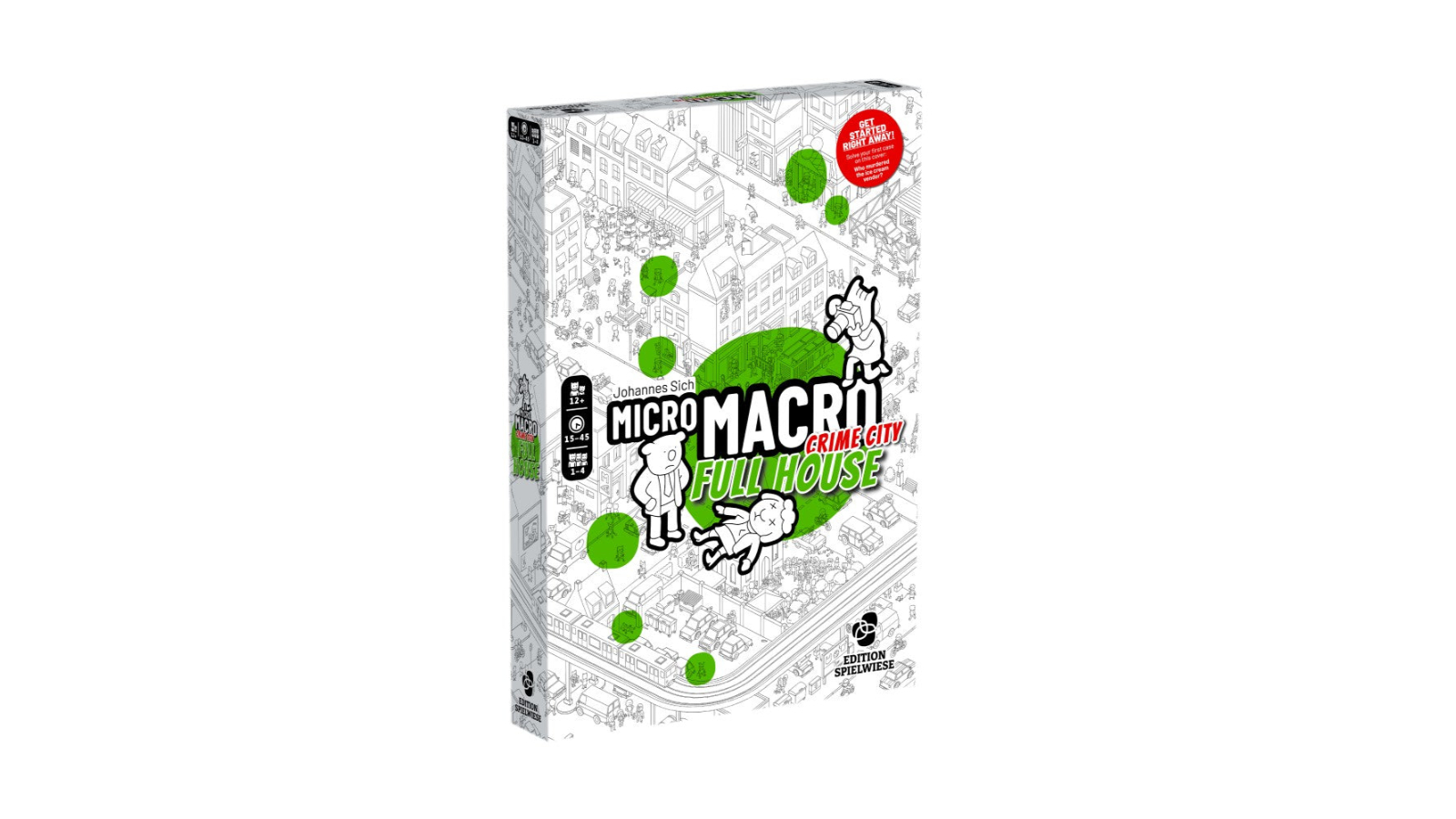 Edition Spielwiese MicroMacro Crime City Full House Board Game