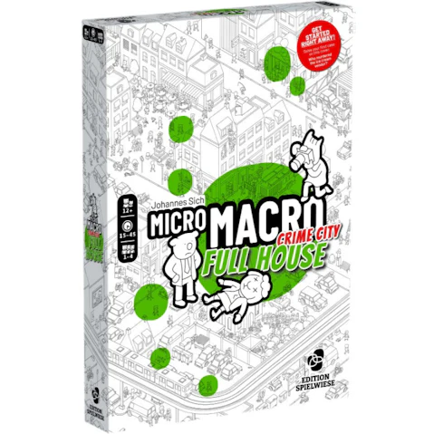 Edition Spielwiese MicroMacro Crime City Full House Board Game