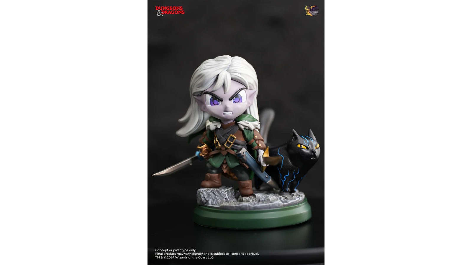 Gatherers Tavern Drizzt Do'urden with Guenhwyvar Oddy Figure