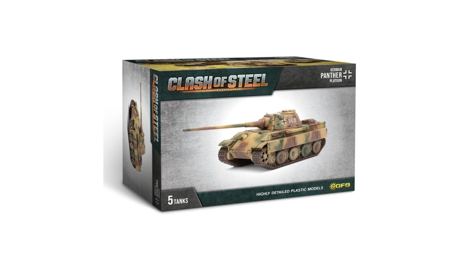 Gale Force 9 Clash of Steel Panther 8.8cm Tank Platoon
