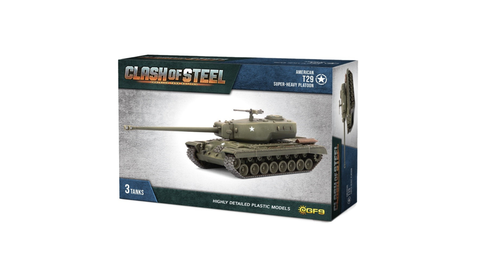 Gale Force 9 Clash of Steel T29 Super-Heavy Tank Platoon