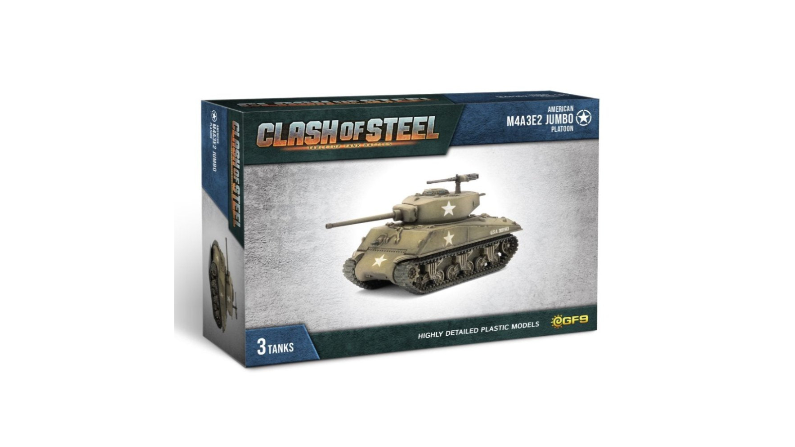 Gale Force 9 Clash of Steel M4A3E2 Jumbo Tank Platoon