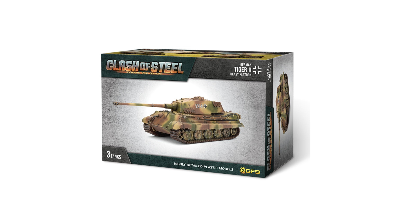 Gale Force 9 Clash of Steel Tiger II Heavy Tank Platoon