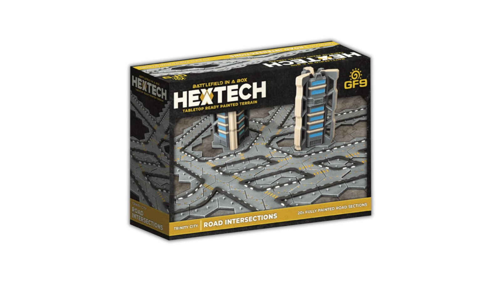 Gale Force 9 Hextech Terrain Road Intersection